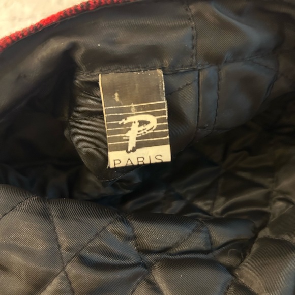 PARIS ACCESSOIRES WOOL & ACRYLIC BLEND BUFFALO PLAID MENS CAP SIZE M/57 - Picture 4 of 7